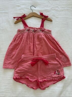 Emile et Ida - Sushi cotton top and shorts set